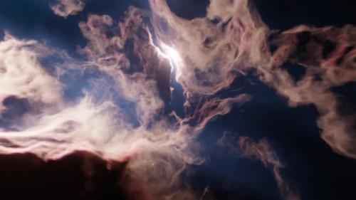 Videohive - Traveling Through Deep Space Nebula Beauty of Universe Cloud of Star - 34914907 - 34914907