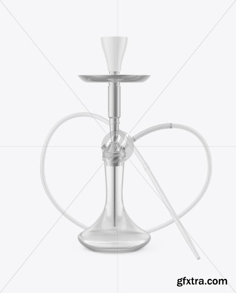 Hookah with Clear Glass Flask Mockup 89293