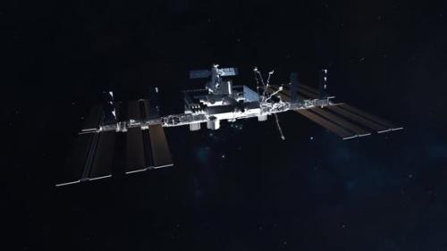 Videohive - International Space Station Medium Establishing Shot - 34924492 - 34924492