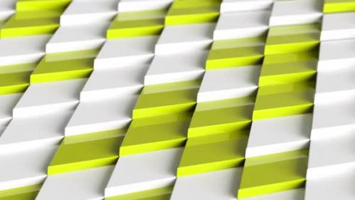 Videohive - Yellow And White Diamond Shapes Background - 34926466 - 34926466