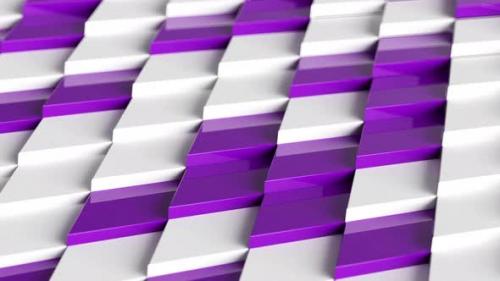 Videohive - Purple And White Diamond Shapes Background - 34926746 - 34926746