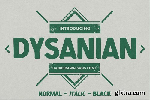 Dysanian - Hand Drawn Sans Font