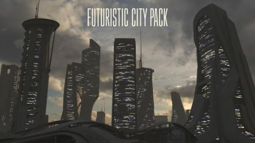 Videohive - FUTURISTIC CITY PACK - 34929699 - 34929699