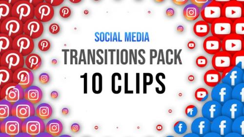 Videohive - Social Media - Radial Transitions 10 Clips - 34930197 - 34930197