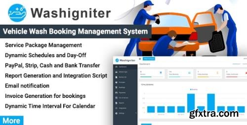 CodeCanyon - Washigniter v1.0 - Vehicle Wash Booking Management System - 26277020