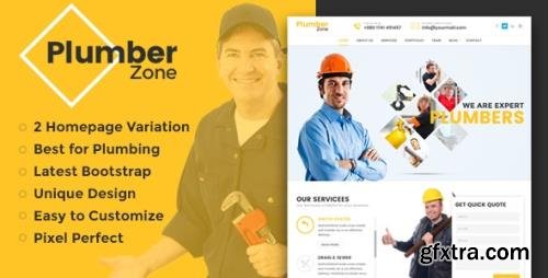 ThemeForest - Plumber Zone v1.1.1 - Plumbing Repair Construction HTML Template - 15187518