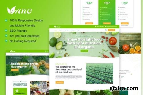 ThemeForest - Vano v1.0.0 - Organic Food & Agriculture Elementor Template Kit - 34903412