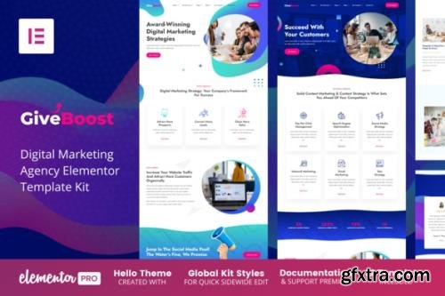 ThemeForest - Give Boost v1.0.0 - Digital Marketing Agency Elementor Template Kit - 34851175