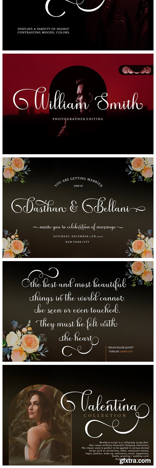 Benthura Script Font