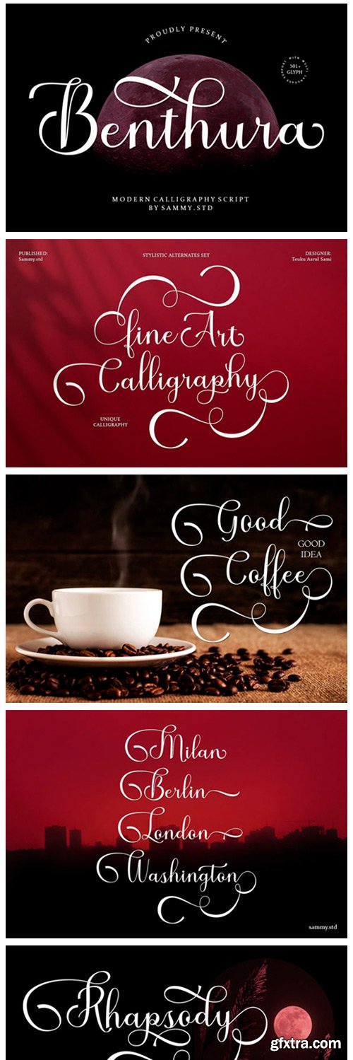 Benthura Script Font