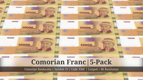 Videohive - Comorian Franc | Comoros Currency - 5 Pack | 4K Resolution | Looped - 34934058 - 34934058