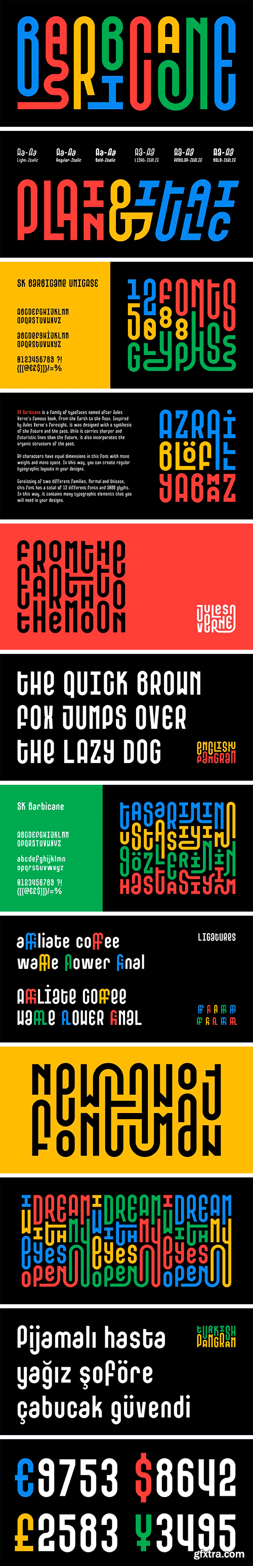 SK Barbicane Font Family