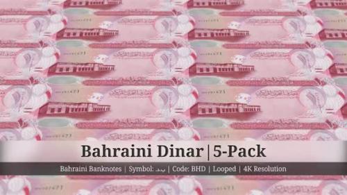 Videohive - Bahraini Dinar | Bahrain Currency - 5 Pack | 4K Resolution | Looped - 34934066 - 34934066