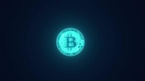 Videohive - Bitcoin Cryptocurrency digital token animation - 34934492 - 34934492