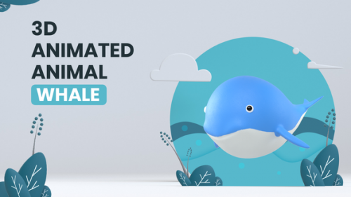 Videohive - 3D Animated Animal - Whale - 34935029 - 34935029