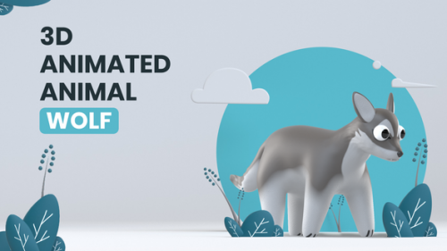 Videohive - 3D Animated Animal - Wolf - 34935038 - 34935038