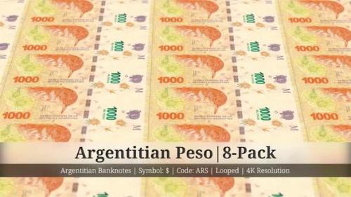 Videohive - Argentitian Peso | Argentina Currency - 8 Pack | 4K Resolution | Looped - 34858754 - 34858754