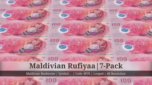 Videohive - Maldivian Rufiyaa | Maldives Currency - 7 Pack | 4K Resolution | Looped - 34858758 - 34858758