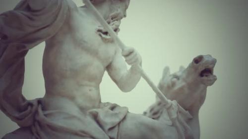 Videohive - Close Up of the Neptune Statue - 34858829 - 34858829