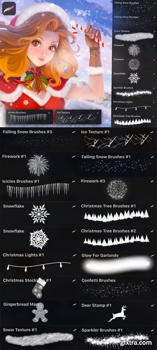 Holidays Brushes Pack for Procreate