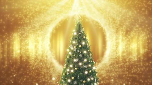 Videohive - Christmas and Particle Background Loop - 34866251 - 34866251