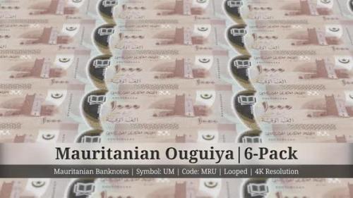 Videohive - Mauritanian Ouguiya | Mauritania Currency - 6 Pack | 4K Resolution | Looped - 34873431 - 34873431