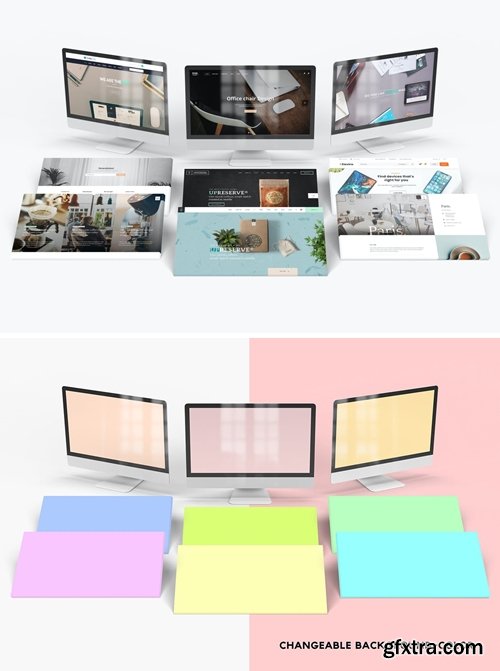 Desktop Screens Mockup 04