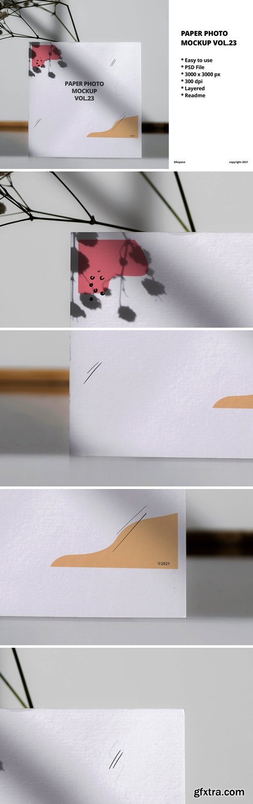 Paper Photo Mockup Vol.23