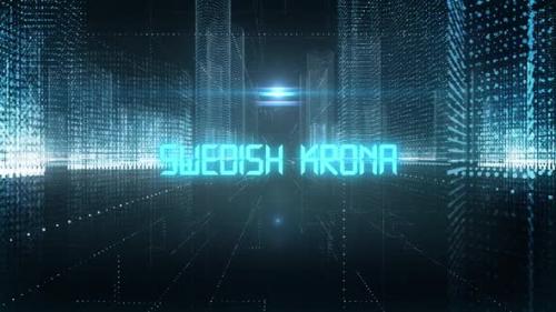 Videohive - Skyscrapers Digital City Currency Swedish Krona - 34883636 - 34883636