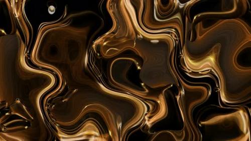 Videohive - Brown Color Shiny Wave Motion Marble Liquid Animated Background - 34883858 - 34883858