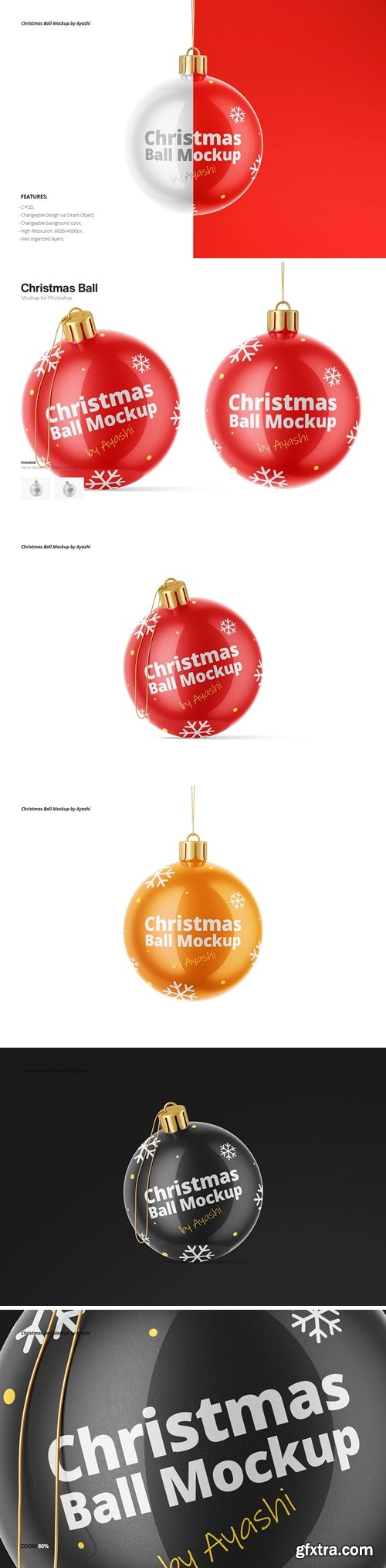 Christmas Ball Mockup