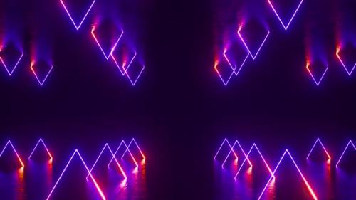 Videohive - Neon Triangles - 34887222 - 34887222