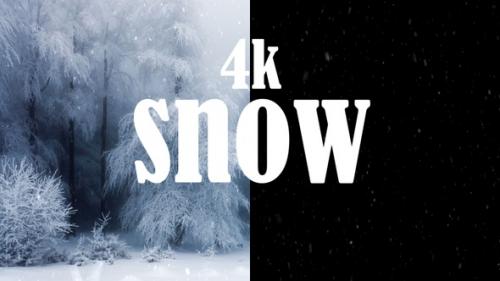 Videohive - 4k Snow Looped Overlay - 34887757 - 34887757