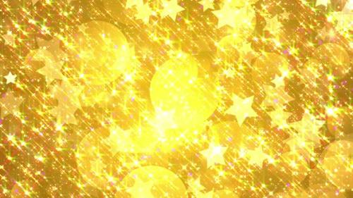 Videohive - 4k Bright Gold Stars Looped Background - 34888384 - 34888384