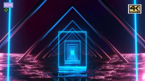 Videohive - Motion Neon Light Vj A3 4K - 34889027 - 34889027