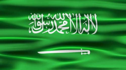 Videohive - Saudi Arabia Flag Waving - 34895504 - 34895504