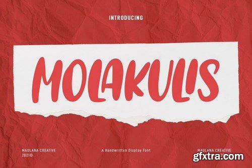 Molakulis Handwritten Display Font