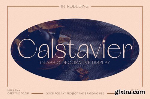 Calstavier Decorative Display Font