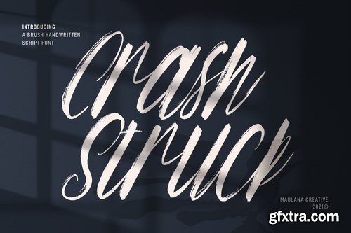 Crash Struck Handwritten Script Font