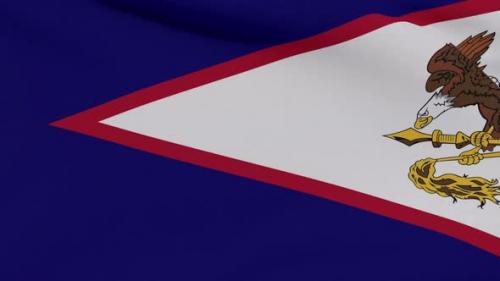 Videohive - Flag American Samoa Patriotism National Freedom Seamless Loop - 34903859 - 34903859