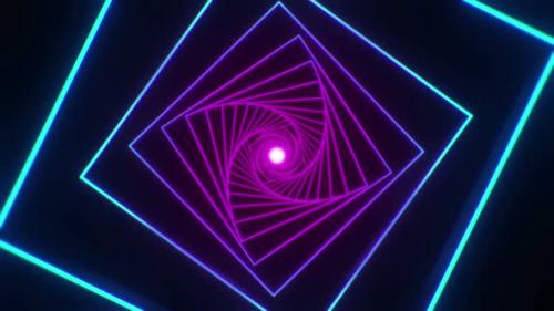 Videohive - 80s Abstract Square Tunnel 02 Hd - 33279885 - 33279885