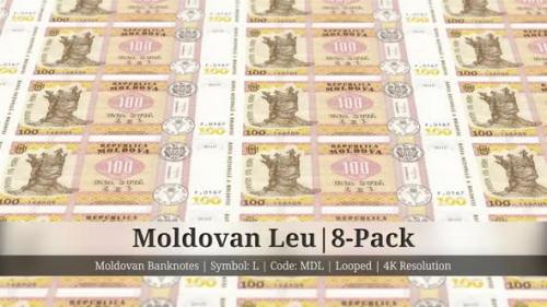 Videohive - Moldovan Leu | Moldova Currency - 8 Pack | 4K Resolution | Looped - 34857475 - 34857475