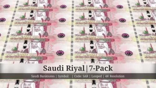 Videohive - Saudi Riyal | Saudi Arabia Currency - 7 Pack | 4K Resolution | Looped - 34858755 - 34858755