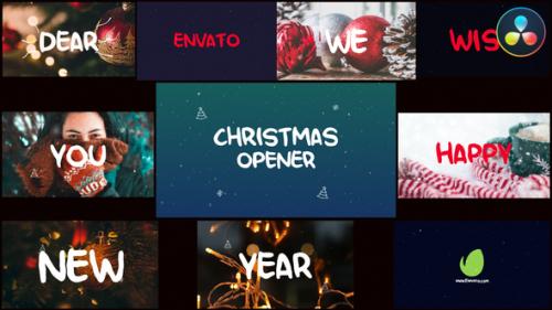 Videohive - Christmas Opener | DaVinci Resolve - 34938450 - 34938450