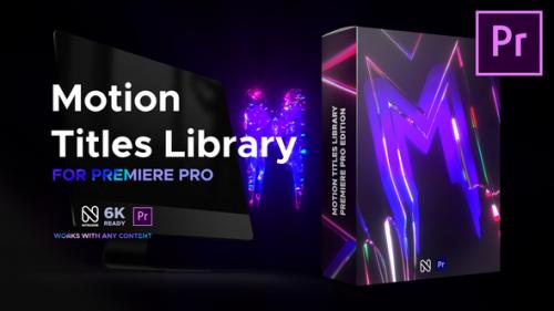 Videohive - Motion Titles Library for Premiere Pro - 34584293 - 34584293