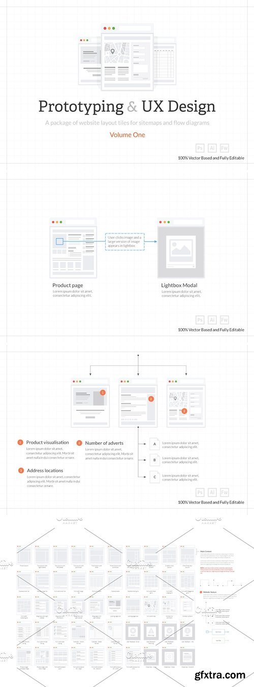 Tiles for Wireframes & Flowcharts V1