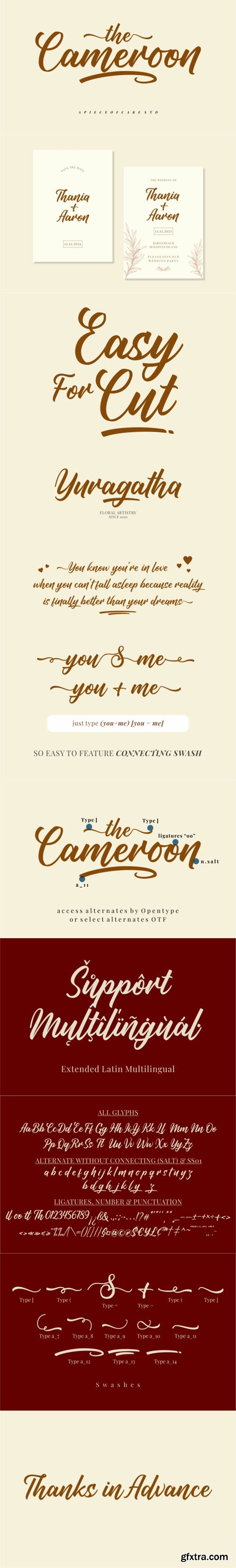 Cameroon - Magical Script Font