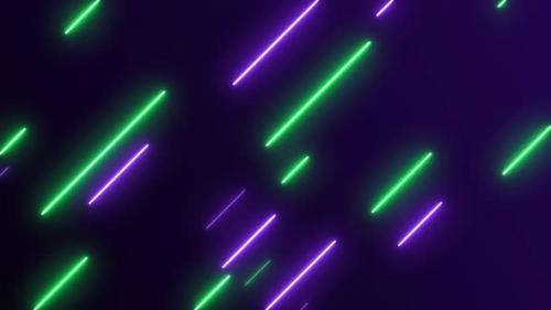 Videohive - Neon lights effect background. 4K video seamless pattern looping - 34948649 - 34948649