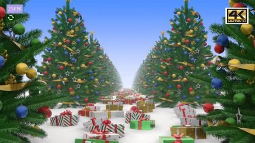 Videohive - Christmas Tree Animation A5 4K - 34949228 - 34949228