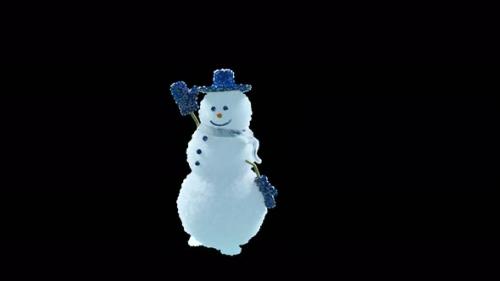 Videohive - 60 Snowman Dancing 4K - 34961361 - 34961361